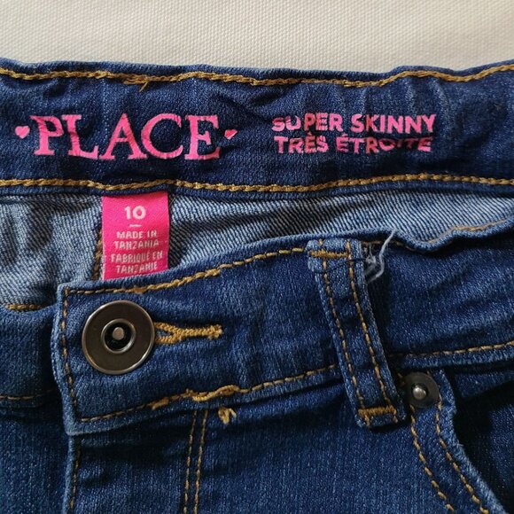 Children’s Place Super Skinny Jeans Size 10 Slim | Dark Wash Stretch Denim - Picture 7 of 7